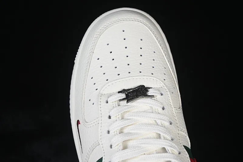 All categories Nk Air Force 1 Air Force series Nk Air Force 1 Low Air Force low-top Nike Air Force 1'07 Low Gucci co-branded white red green Air Force 1 low-top casual sneakers XY9025-015